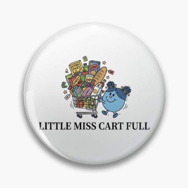 Item preview, Little Miss Cart Full Character Funny Girl Shopping Mall Grocery Luxury Blue Meme Tiktok Comic Cartoon Animated designed and sold by SamiraArts.