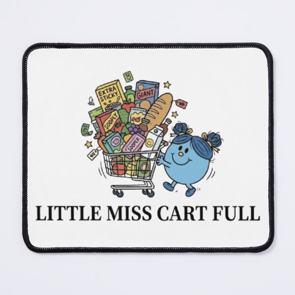 Item preview, Little Miss Cart Full Character Funny Girl Shopping Mall Grocery Luxury Blue Meme Tiktok Comic Cartoon Animated designed and sold by SamiraArts.