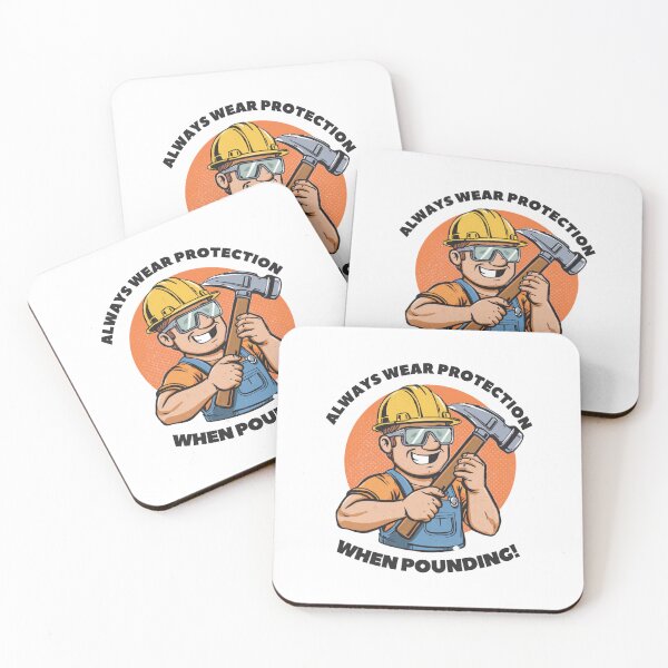 Item preview, Always wear protection when pounding! designed and sold by NicMacTees.