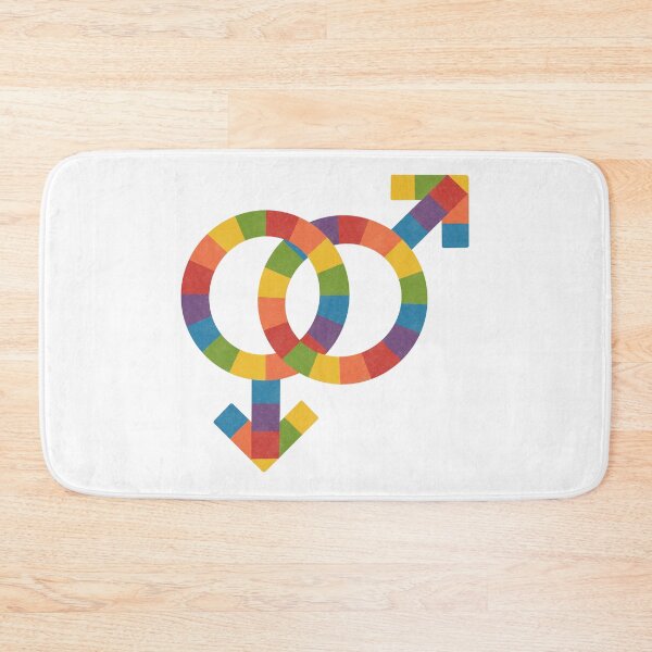 Item preview, Retro Rainbow Interlocking Double Mars Symbol designed and sold by Anne97s.