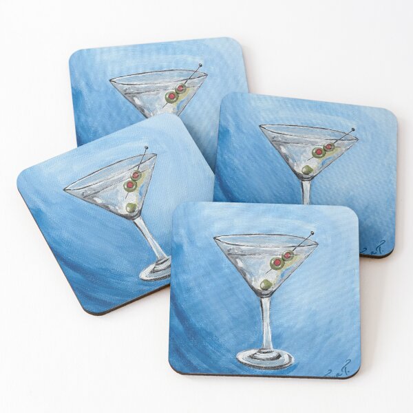 Item preview, Blue Martini with Olives  designed and sold by AutuminaArt.
