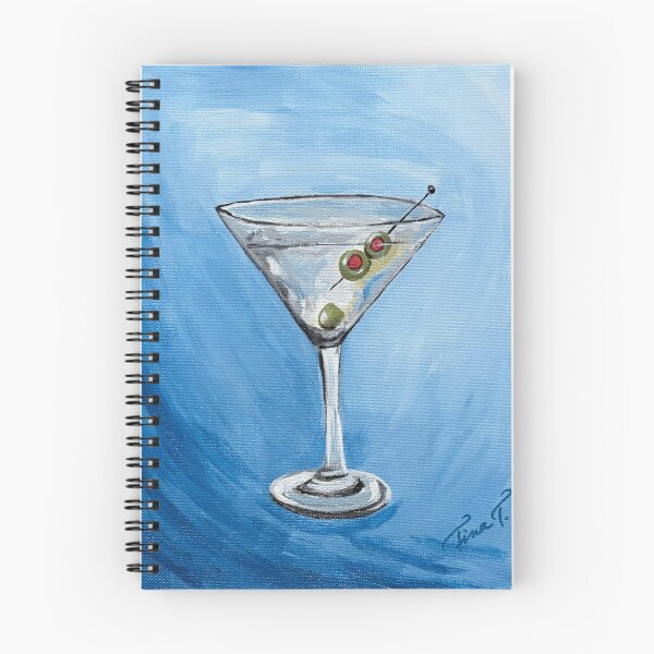 Item preview, Blue Martini with Olives  designed and sold by AutuminaArt.