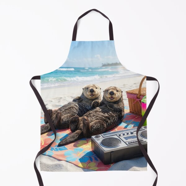 Item preview, Sea Otters Sunbathing on Beach designed and sold by Tridentulus.