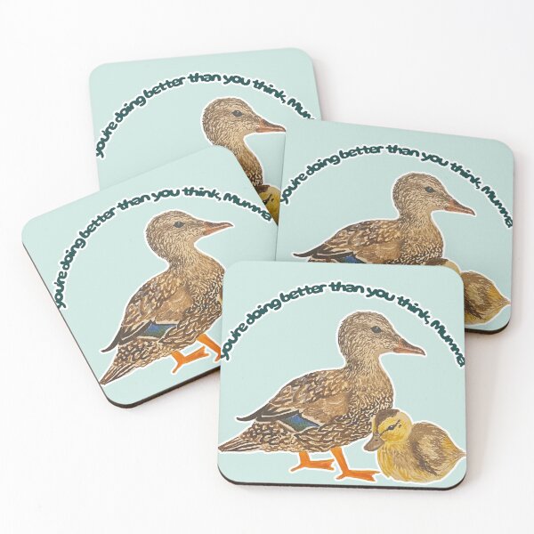 Item preview, You're Doing Better Than You Think Mumma & Bubba Mallard designed and sold by Blackberries & Moss.