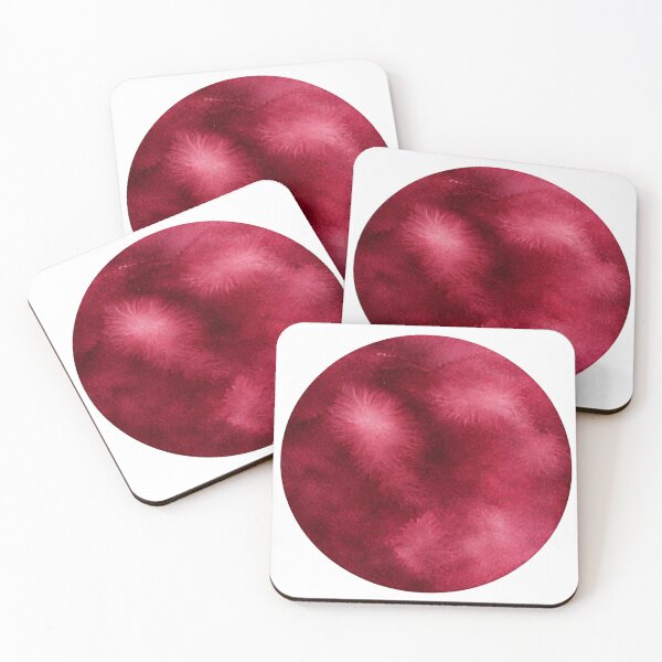 Item preview, Burgundy Watercolor Circle designed and sold by Blink Art Studio.