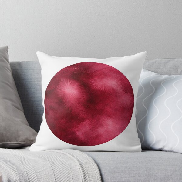 Item preview, Burgundy Watercolor Circle designed and sold by Blink Art Studio.
