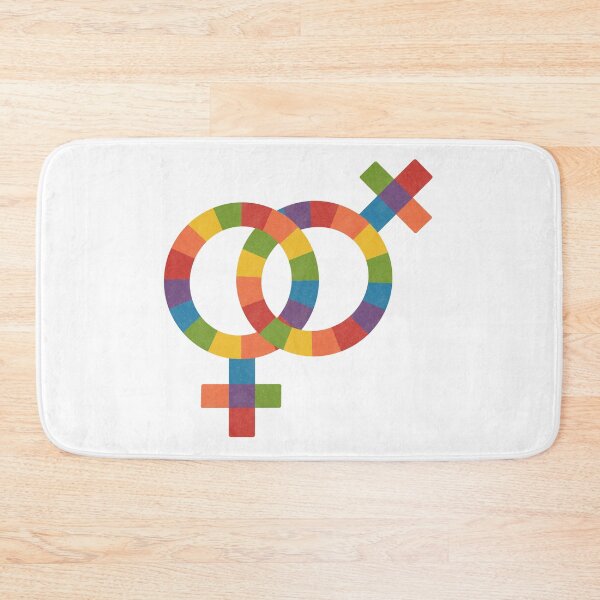 Item preview, Retro Rainbow Double Venus Lesbian Symbol designed and sold by Anne97s.