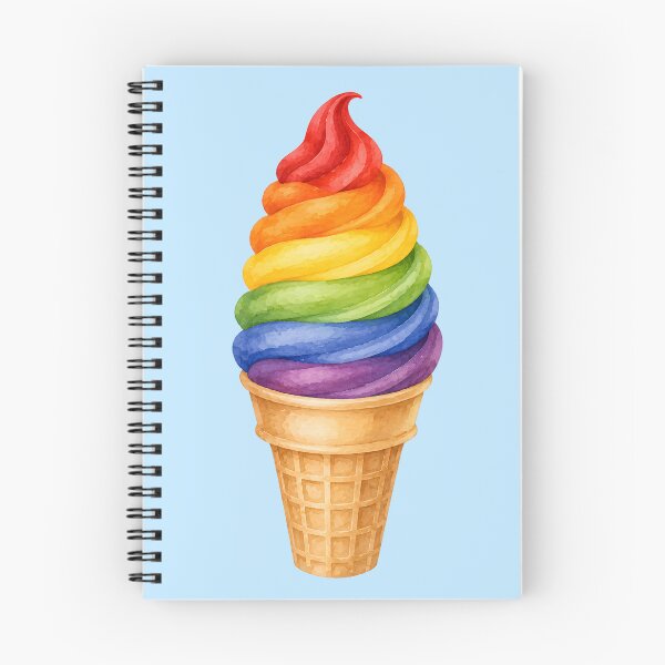 Item preview, Rainbow pride whippy ice cream designed and sold by KLflorals.