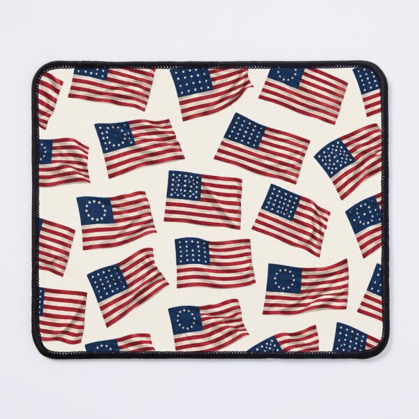 Item preview, American Flag History Pattern Patriotic USA 250th Anniversary All Over Print designed and sold by Drawn-Measured.