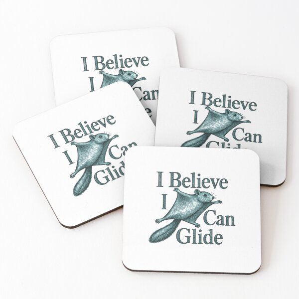 Item preview, Funny Flying Squirrel Pun Graphic — I Believe I Can Glide Vintage Illustration designed and sold by Colorful-Garden.