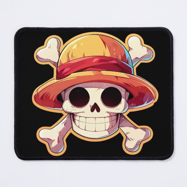 Item preview, The Pirate King Emblem - Smiling Skull & Straw Hat Mascot designed and sold by GomuStyles.