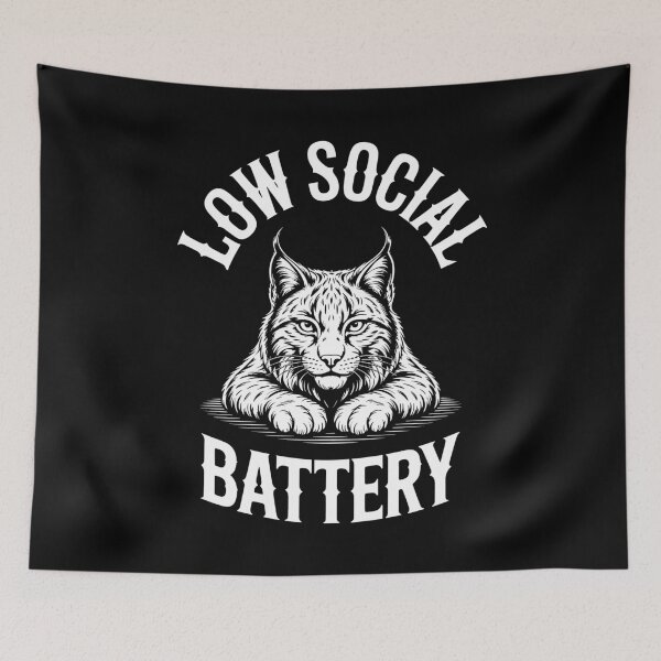 Item preview, Low Social Battery Calm Lynx Aesthetic designed and sold by NaturEdeN.