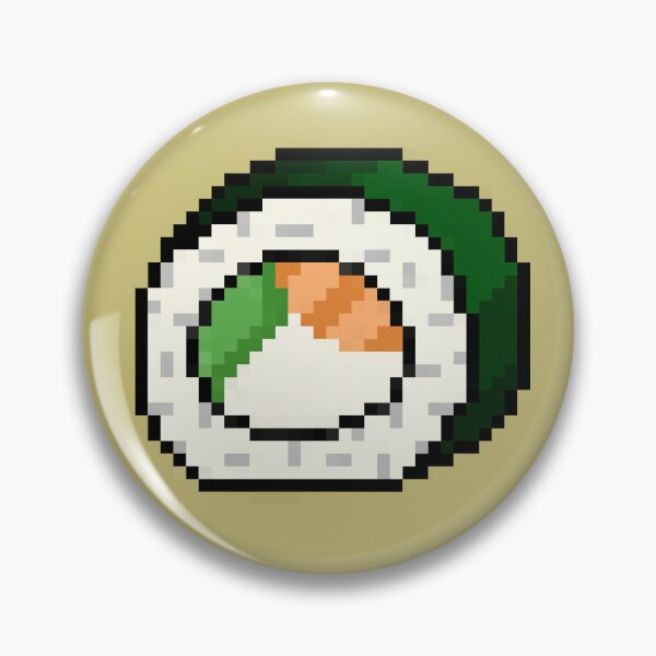 Artikelvorschau, Niedlicher Sushi-Pixel-Art-32-Bit-Aufkleber entworfen und verkauft von DeepduskCreates.