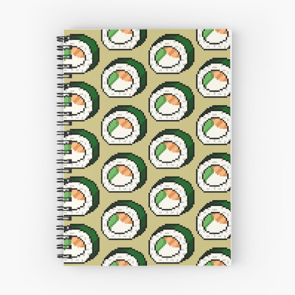Aperçu de l'œuvre Autocollant pixel art de sushi mignon 32 bits créée et vendue par DeepduskCreates.