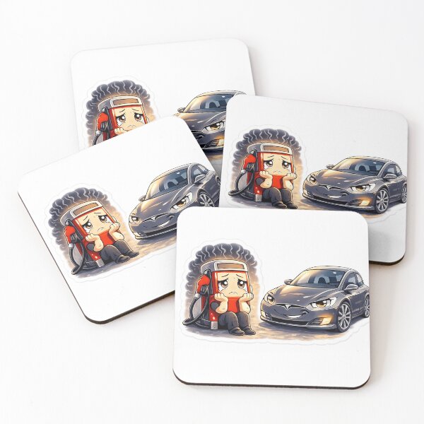 Item preview, Sad EV Car - Funny Electric Vehicle Bumper Sticker designed and sold by sabarinath3421.