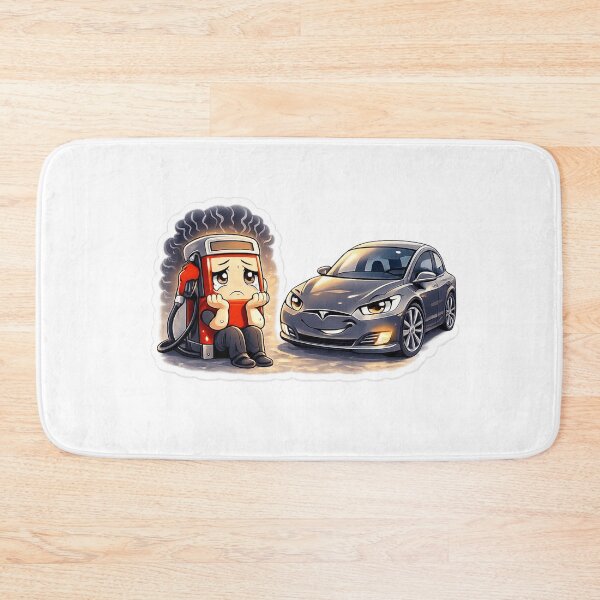 Item preview, Sad EV Car - Funny Electric Vehicle Bumper Sticker designed and sold by sabarinath3421.