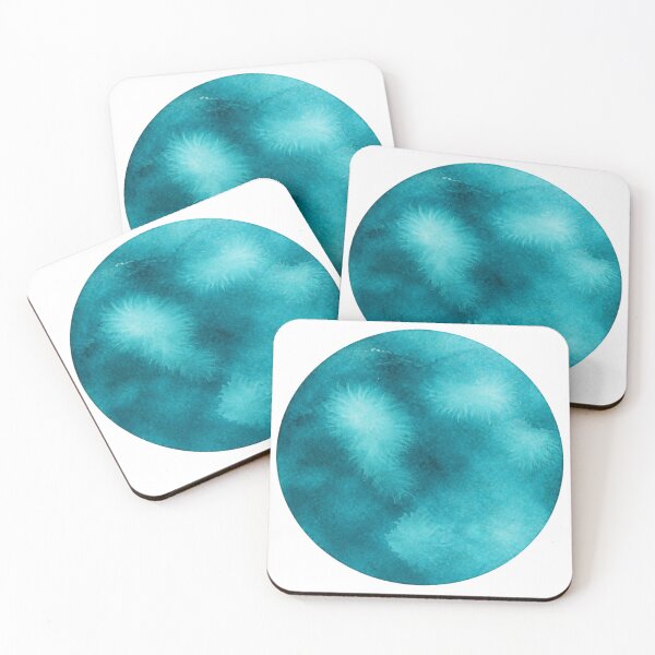 Item preview, Teal Watercolor Circle designed and sold by Blink Art Studio.