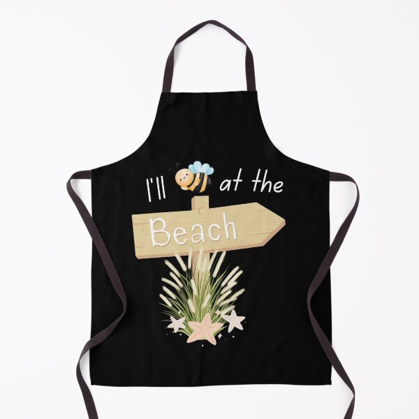 Item preview, I'll Bee at the Beach | White Ink Edition designed and sold by SunandShade.
