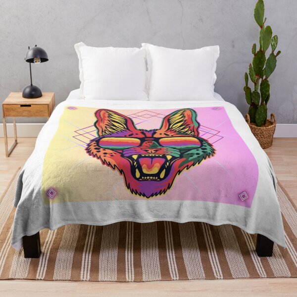 Item preview, Neon Wildcat – Pink Purple Retro Glow designed and sold by DervoTeck2767.