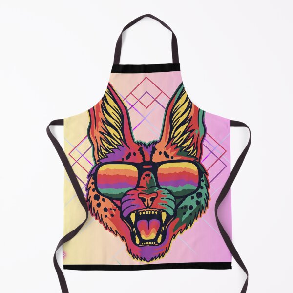 Item preview, Neon Wildcat – Pink Purple Retro Glow designed and sold by DervoTeck2767.