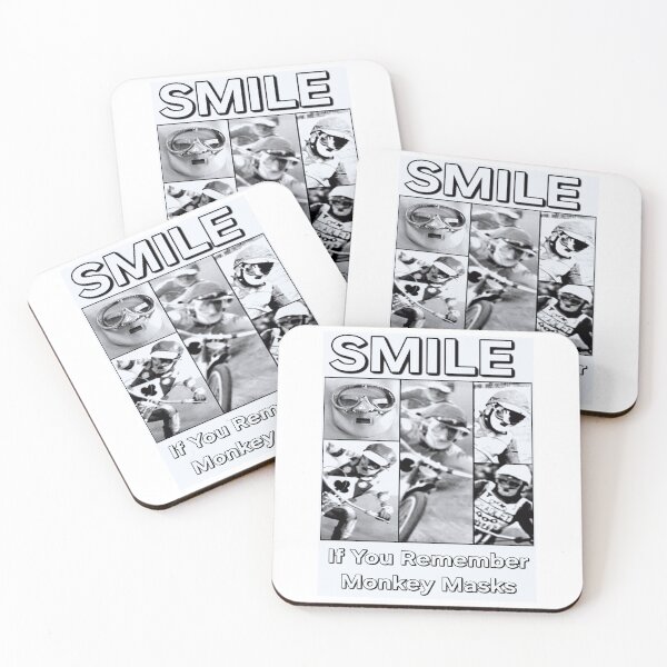 Item preview, Speedway Monkey Masks Black & White designed and sold by Liberty Lists.