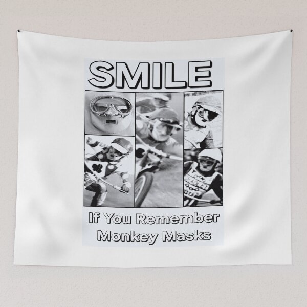 Item preview, Speedway Monkey Masks Black & White designed and sold by Liberty Lists.