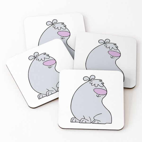 Item preview,  Fluffy Grey Cartoon Dog Side Profile designed and sold by Creatby7030.