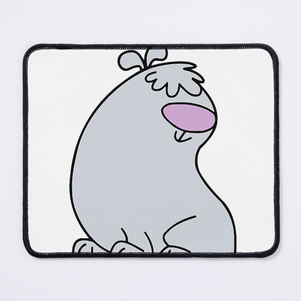 Item preview, Fluffy Grey Cartoon Dog Side Profile designed and sold by Creatby7030.