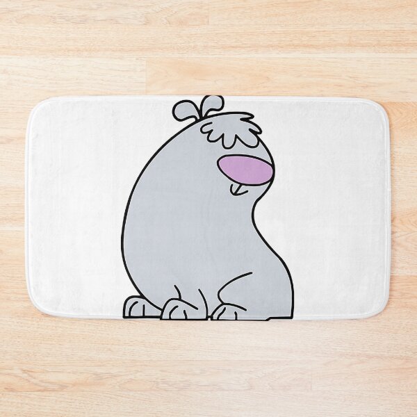 Item preview,  Fluffy Grey Cartoon Dog Side Profile designed and sold by Creatby7030.
