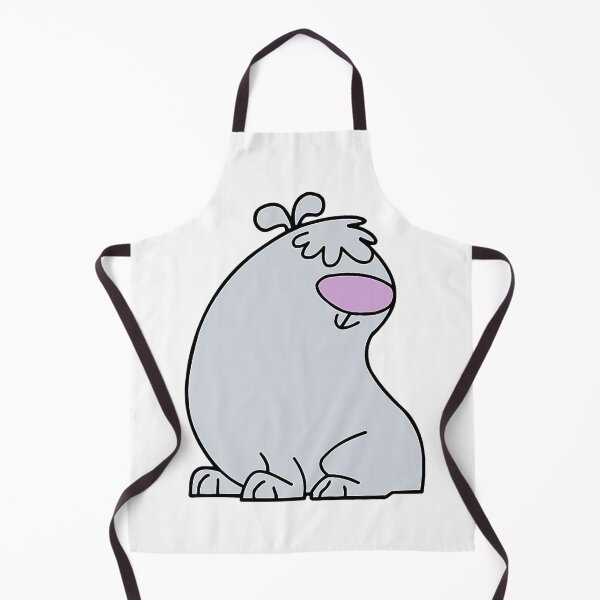 Item preview, Fluffy Grey Cartoon Dog Side Profile designed and sold by Creatby7030.