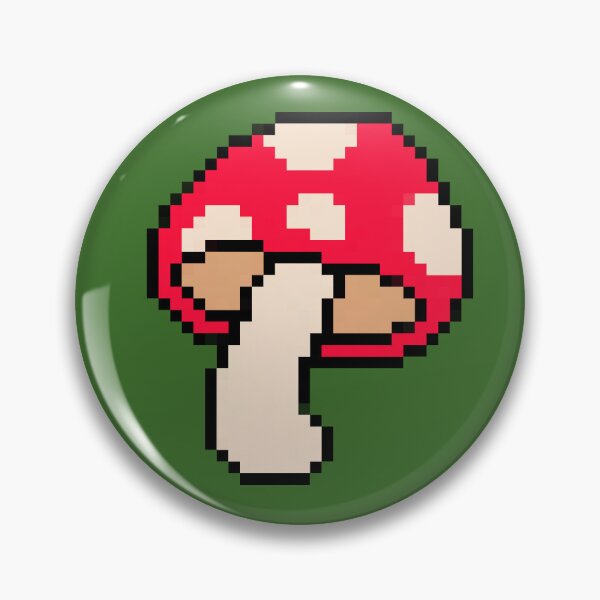 Artikelvorschau, Niedliches 32-Bit-Pilz-Pixel-Art-Design mit rotem Pilz entworfen und verkauft von DeepduskCreates.