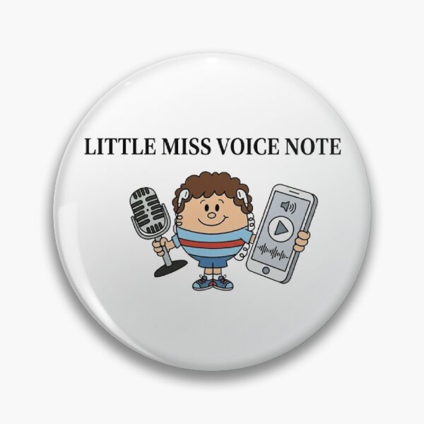 Item preview, Little Miss Voice Note Character Funny Texting Calling Phone Friendship Relationship Podcast Message Text Mr Men Cartoon Animated3 designed and sold by SamiraArts.