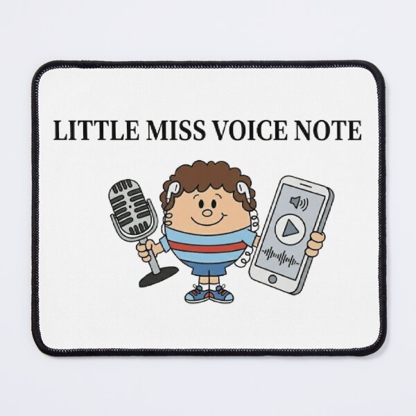 Item preview, Little Miss Voice Note Character Funny Texting Calling Phone Friendship Relationship Podcast Message Text Mr Men Cartoon Animated3 designed and sold by SamiraArts.