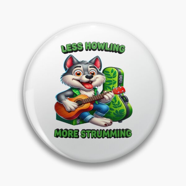 Item preview, Wolf with a Guitar - World Music Day designed and sold by Art-Arcade6.