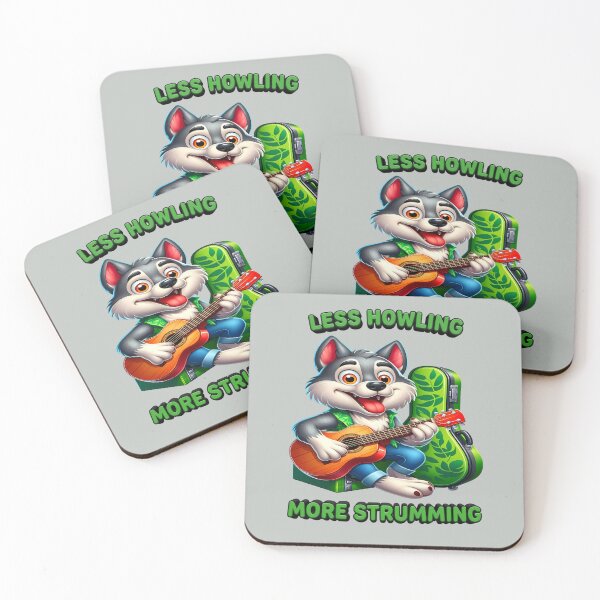 Item preview, Wolf with a Guitar - World Music Day designed and sold by Art-Arcade6.