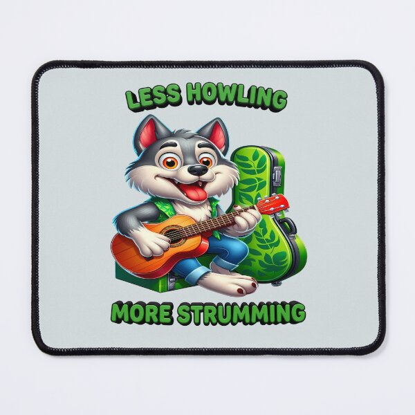 Item preview, Wolf with a Guitar - World Music Day designed and sold by Art-Arcade6.
