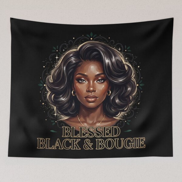 Item preview, Blessed Black & Bougie sparkling designed and sold by BlessedBlackBeautiful.
