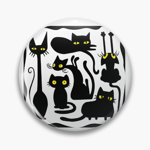 Item preview, Black cat pattern one designed and sold by Konopikyu.