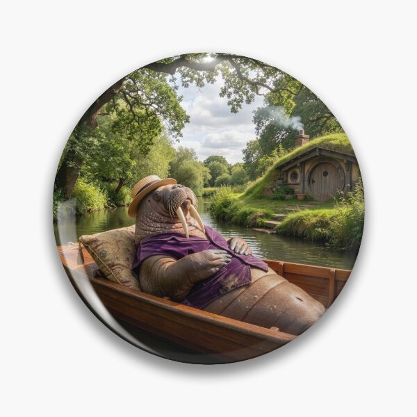 Item preview, Walrus Floats the Thames in a Punt designed and sold by Tridentulus.