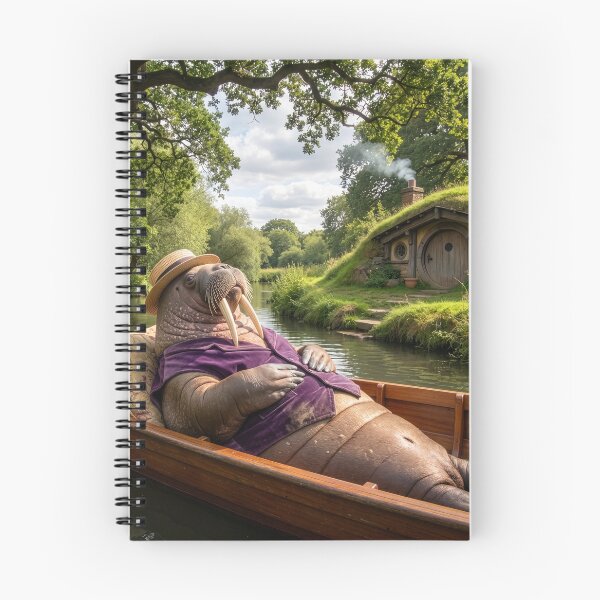 Item preview, Walrus Floats the Thames in a Punt designed and sold by Tridentulus.