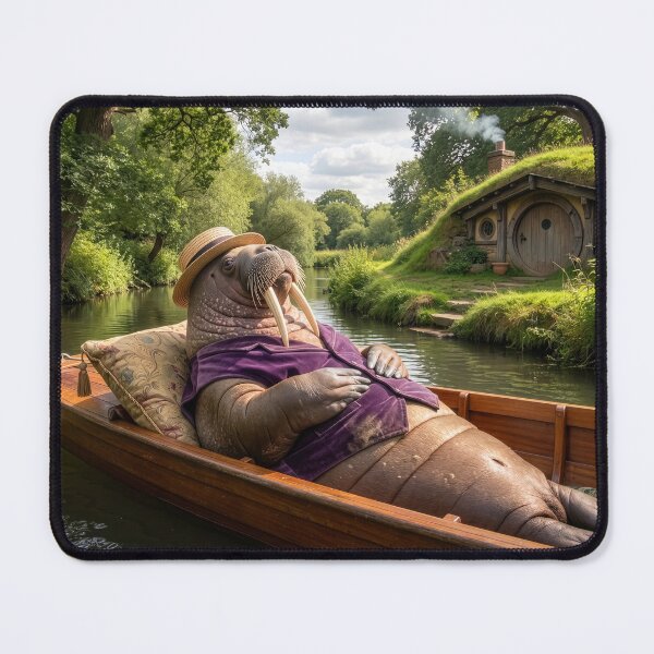 Item preview, Walrus Floats the Thames in a Punt designed and sold by Tridentulus.