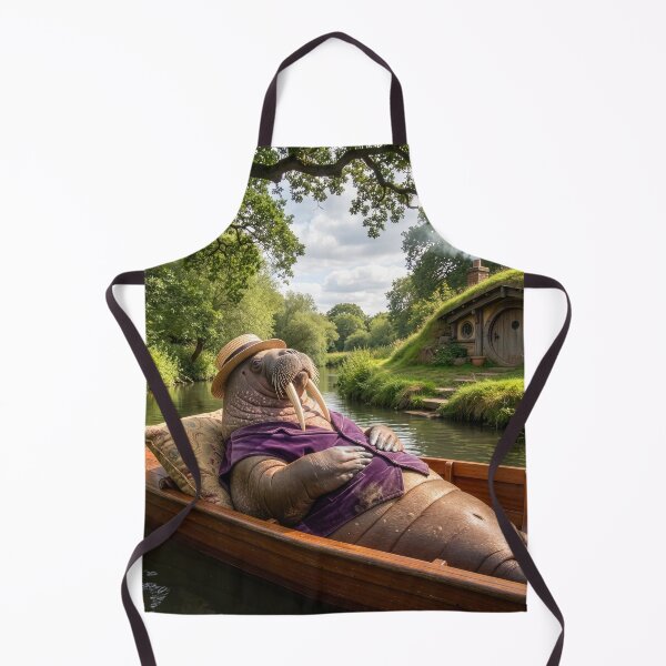 Item preview, Walrus Floats the Thames in a Punt designed and sold by Tridentulus.