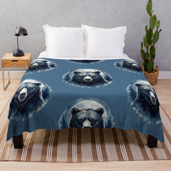 Item preview, Celestial Bear Watercolor Illustration | Mystical Forest Wildlife Art designed and sold by Biedroneczka.