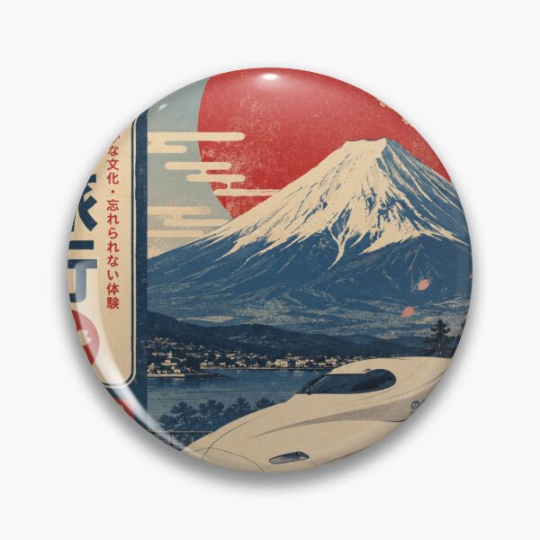 Item preview, Retro Japan Travel – Vintage Japanese Aesthetic Wall Art designed and sold by Dusk & Dawn Apparel.