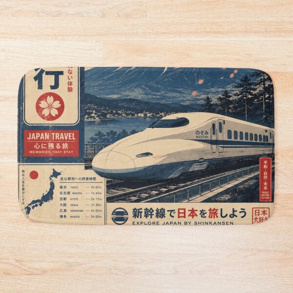 Item preview, Retro Japan Travel – Vintage Japanese Aesthetic Wall Art designed and sold by Dusk & Dawn Apparel.