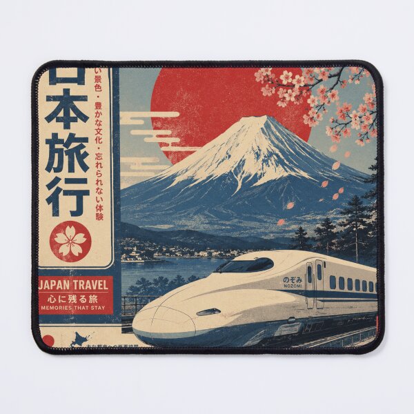 Item preview, Retro Japan Travel – Vintage Japanese Aesthetic Wall Art designed and sold by Dusk & Dawn Apparel.