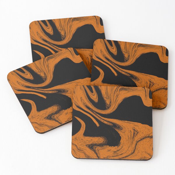 Item preview, Dark Copper Luxury Flow - Industrial Abstract for Office Wall Art designed and sold by CaramelCo.