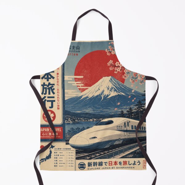 Item preview, Retro Japan Travel – Vintage Japanese Aesthetic Wall Art designed and sold by Dusk & Dawn Apparel.