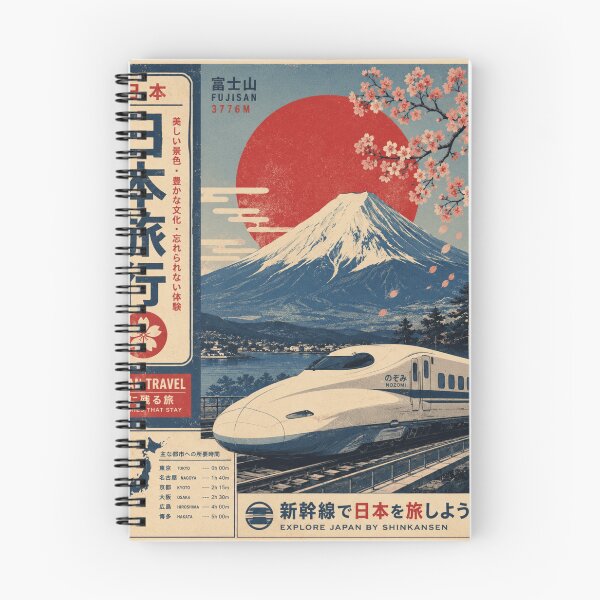 Item preview, Retro Japan Travel – Vintage Japanese Aesthetic Wall Art designed and sold by Dusk & Dawn Apparel.