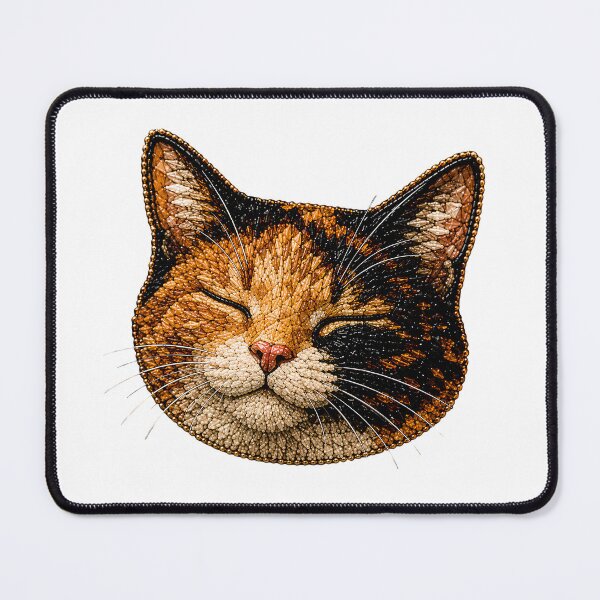 Item preview, Emmi – Beaded Geometric Cat Portrait designed and sold by filou designs.